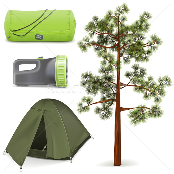 Vector Camping Icons Set Stock photo © dashadima