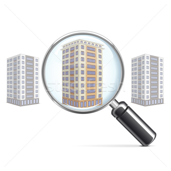 Vector Living Block with Lens Stock photo © dashadima