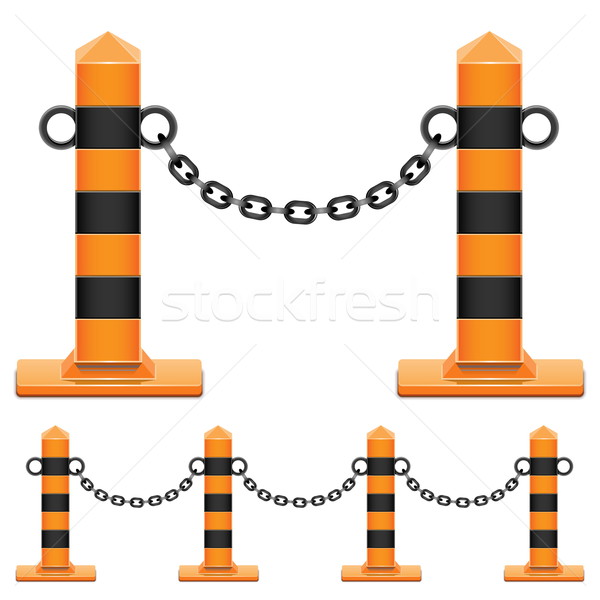 Vector Column with Chain Stock photo © dashadima