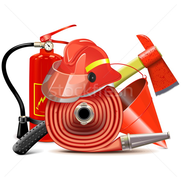 Vector Fire Prevention Equipment Concept Stock photo © dashadima