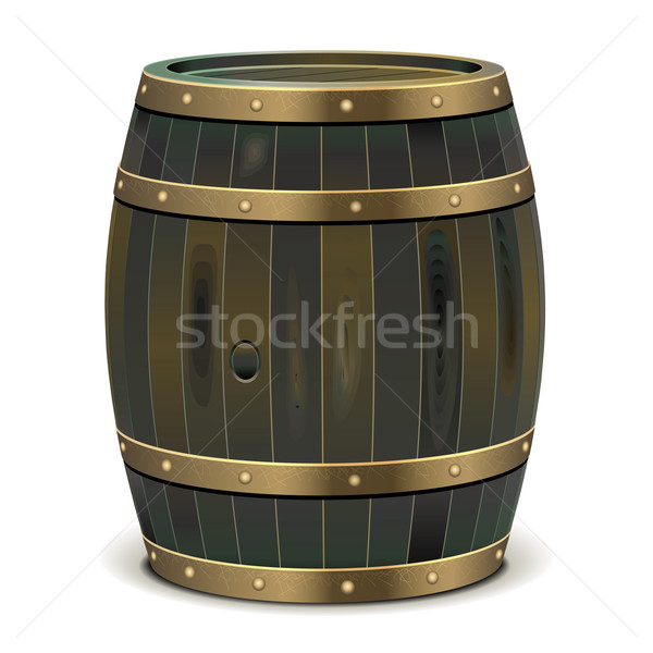 Vector Old Barrel Stock photo © dashadima