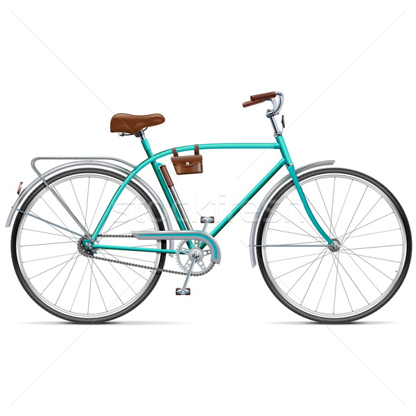 Vector Bicycle with Rounded Frame Stock photo © dashadima