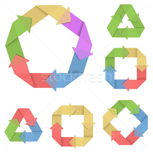 Vector System Cycle Set 4 Stock photo © dashadima