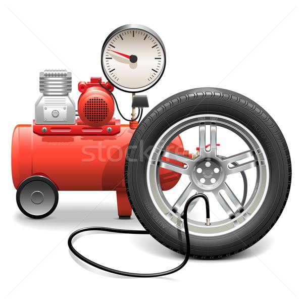 Vector Pump Concept with Wheel Stock photo © dashadima