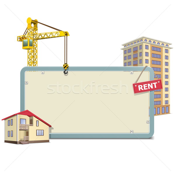 Vector Homebuilding Board Stock photo © dashadima