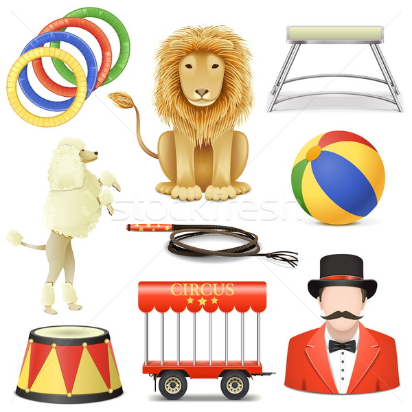 Vector Circus Icons Set 3 Stock photo © dashadima