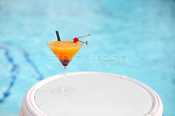 Exotic cocktail on white table Stock photo © dashapetrenko