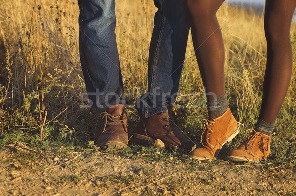 [[stock_photo]]: Couple · homme · femme · pieds · amour · romantique