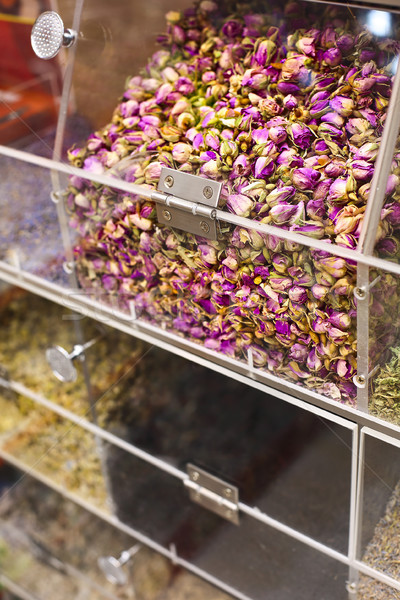 Colorful counter with tea at Spice market  Stock photo © dashapetrenko