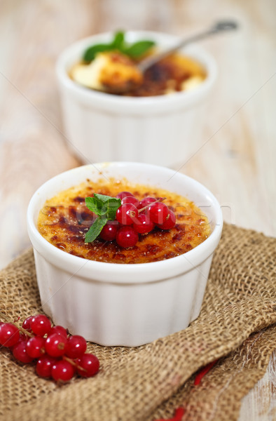Creme brulee (cream brulee, burnt cream)  Stock photo © dashapetrenko