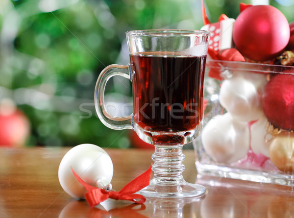 Cranberry punch or red hot wine  Stock photo © dashapetrenko