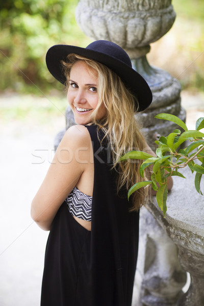 Fashion portrait of beautiful hippie young woman  Stock photo © dashapetrenko