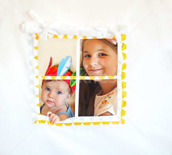 Two cute girl playing together Stock photo © dashapetrenko
