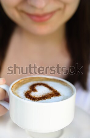 In love with coffee Stock photo © dashapetrenko