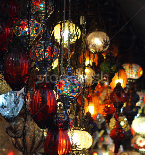 Tradizionale vintage turco lampade luce notte Foto d'archivio © dashapetrenko