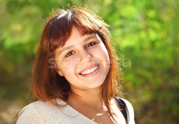 Happy smiling teen girl  Stock photo © dashapetrenko