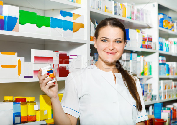 Portrait of pharmacist at the drugstore Stock photo © dashapetrenko