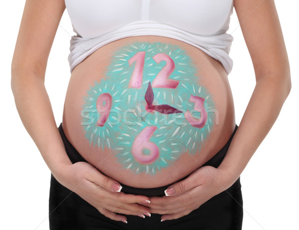 Close up image of pregnant belly  Stock photo © dashapetrenko