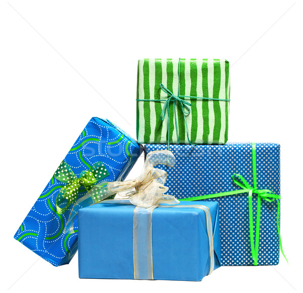 Boxes tied with a ribbon bow Stock photo © dashapetrenko