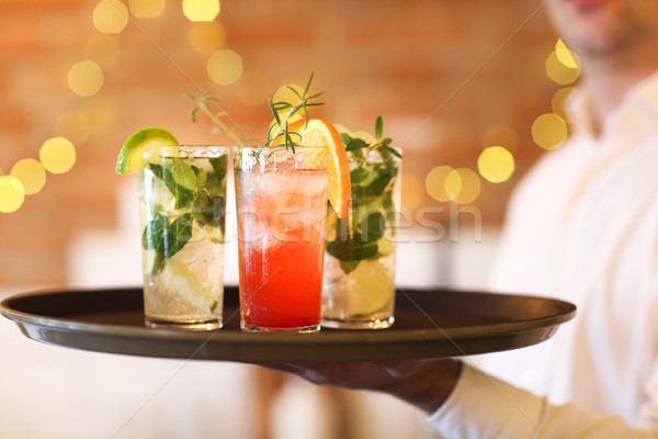 Cocktail Gläser Fach bar Party Hintergrund Stock foto © dashapetrenko