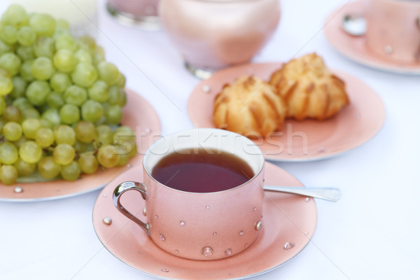 Tea in the garden Stock photo © dashapetrenko