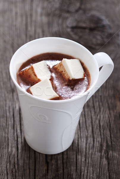 Chocolat chaud mug design chocolat fond tasse Photo stock © dashapetrenko