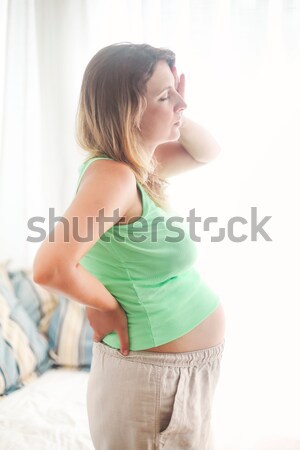 Foto stock: Gravidez · maternidade · mulher · grávida · mulher