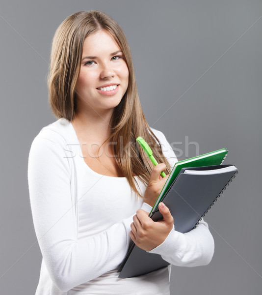 Casual dressed high school student girl  Stock photo © dashapetrenko