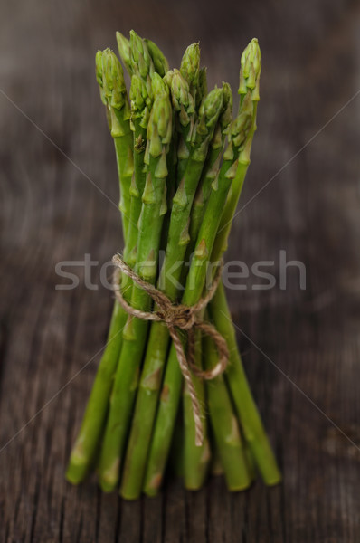 Fresche verde asparagi string rustico Foto d'archivio © dashapetrenko