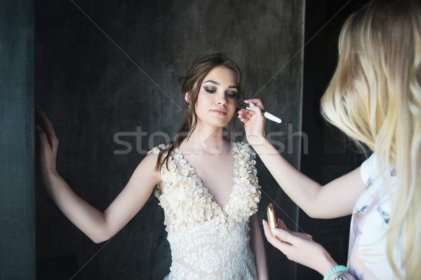 婚禮 化妝師 化妝 新娘 美麗 商業照片 © dashapetrenko