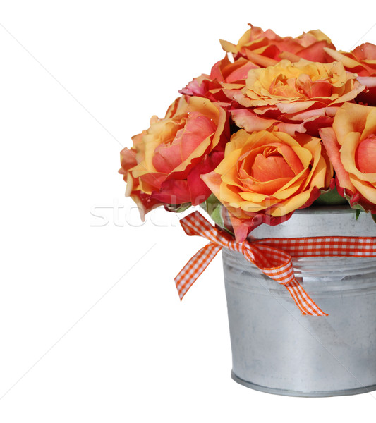 Bouquet of orange roses Stock photo © dashapetrenko