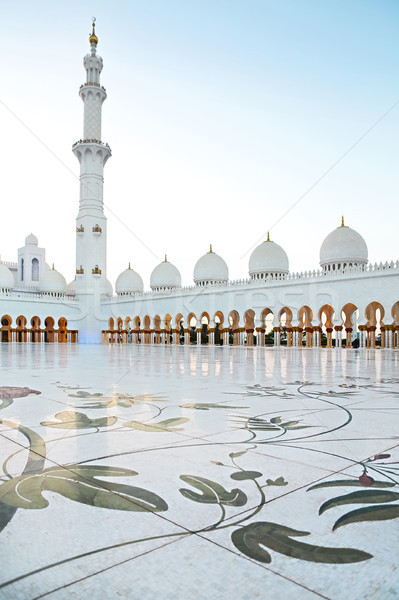 Sheikh Zayed Mosque in the evening. United Arab Emirates  Stock photo © dashapetrenko