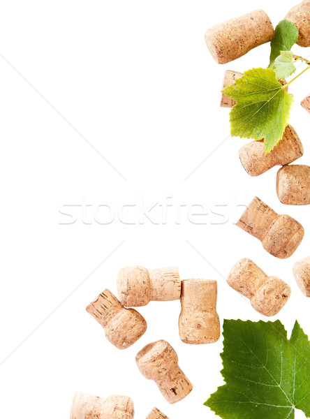 Foto d'archivio: Bottiglia · di · vino · bianco · texture · muro