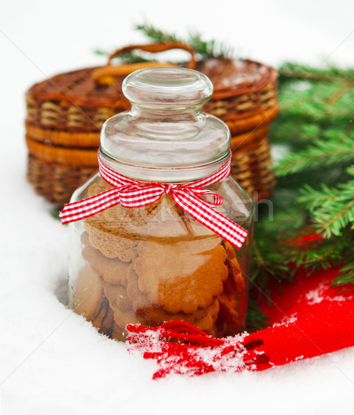 Christmas still life with a Christmas cookies Stock photo © dashapetrenko