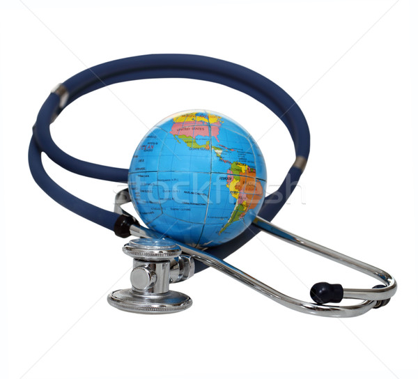 Stethoscope with globe Stock photo © dashapetrenko