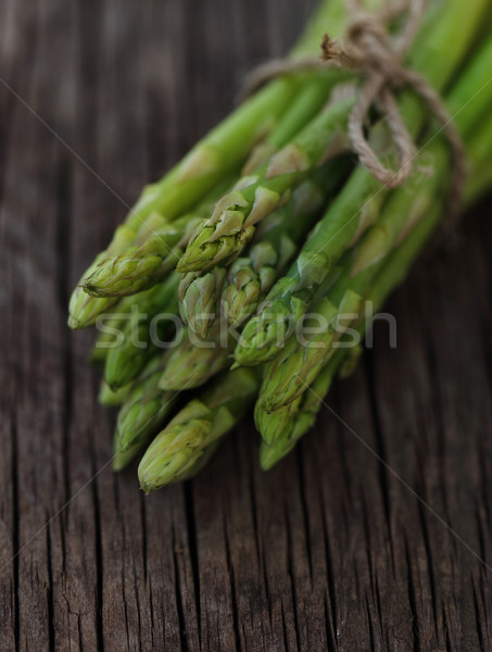 Fraîches vert asperges chaîne rustique [[stock_photo]] © dashapetrenko
