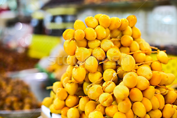 Dates on open air arabian market Stock photo © dashapetrenko