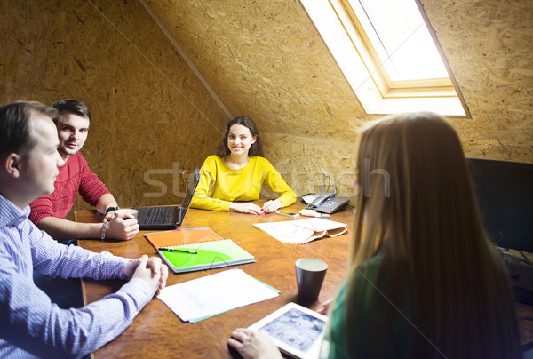 Business team at work with financial reports  Stock photo © dashapetrenko