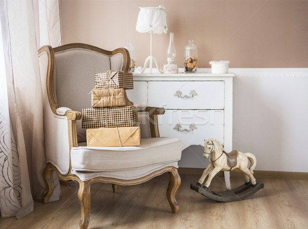 Parenting and baby room Stock photo © dashapetrenko