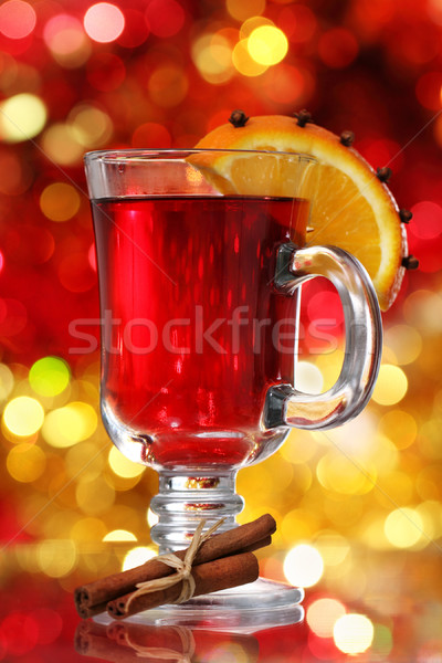 Orange and cranberry punch with spices  Stock photo © dashapetrenko