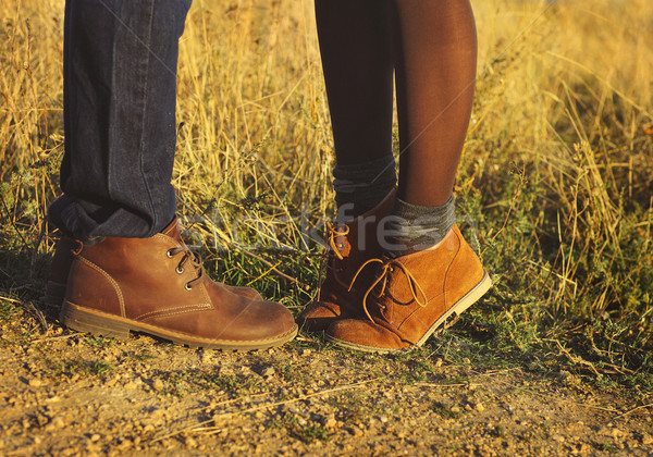 [[stock_photo]]: Couple · homme · femme · pieds · amour · romantique