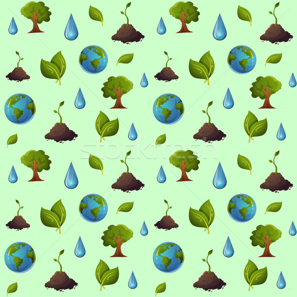 Eco pattern seamless Stock photo © Dashikka