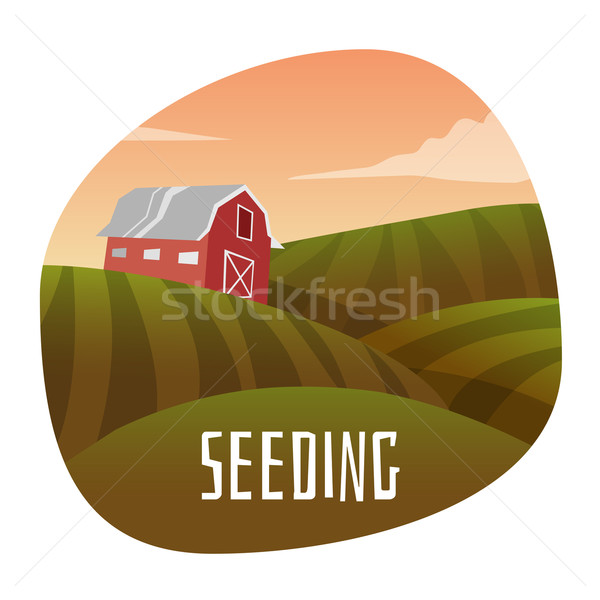 Farm Landscape Stock photo © Dashikka