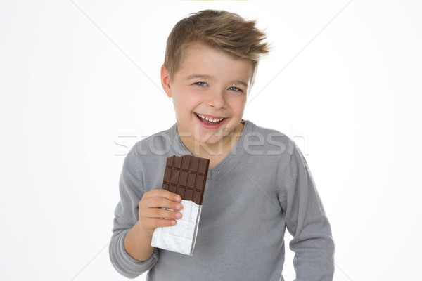 child enjoying his favourite sweet Stock photo © Dave_pot
