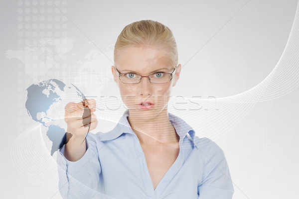 nordic determinate girl Stock photo © Dave_pot