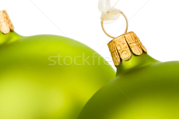 Verde Crăciun distracţie aur culoare fir Imagine de stoc © david010167