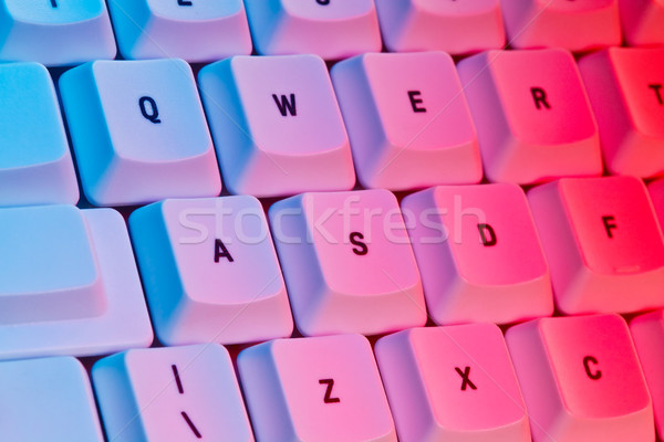 Tastatura de calculator colorat studio afaceri Internet tehnologie Imagine de stoc © david010167