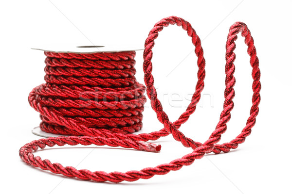 Rouge cordon bobine corde Photo stock © david010167