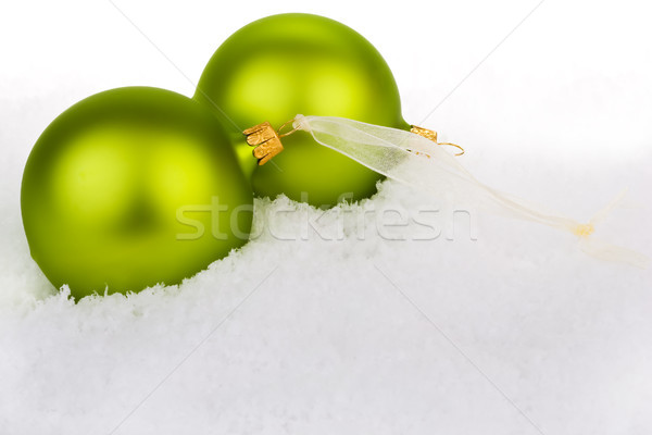 Zöld karácsony jókedv arany szín fonál Stock fotó © david010167