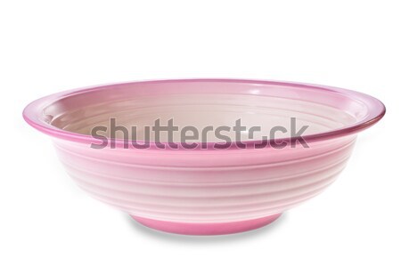 Izolált rózsaszín agyag tál Stock fotó © david010167